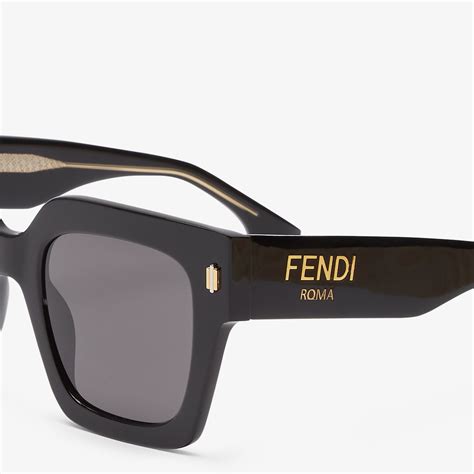 Fendi Roma Acetate Black 